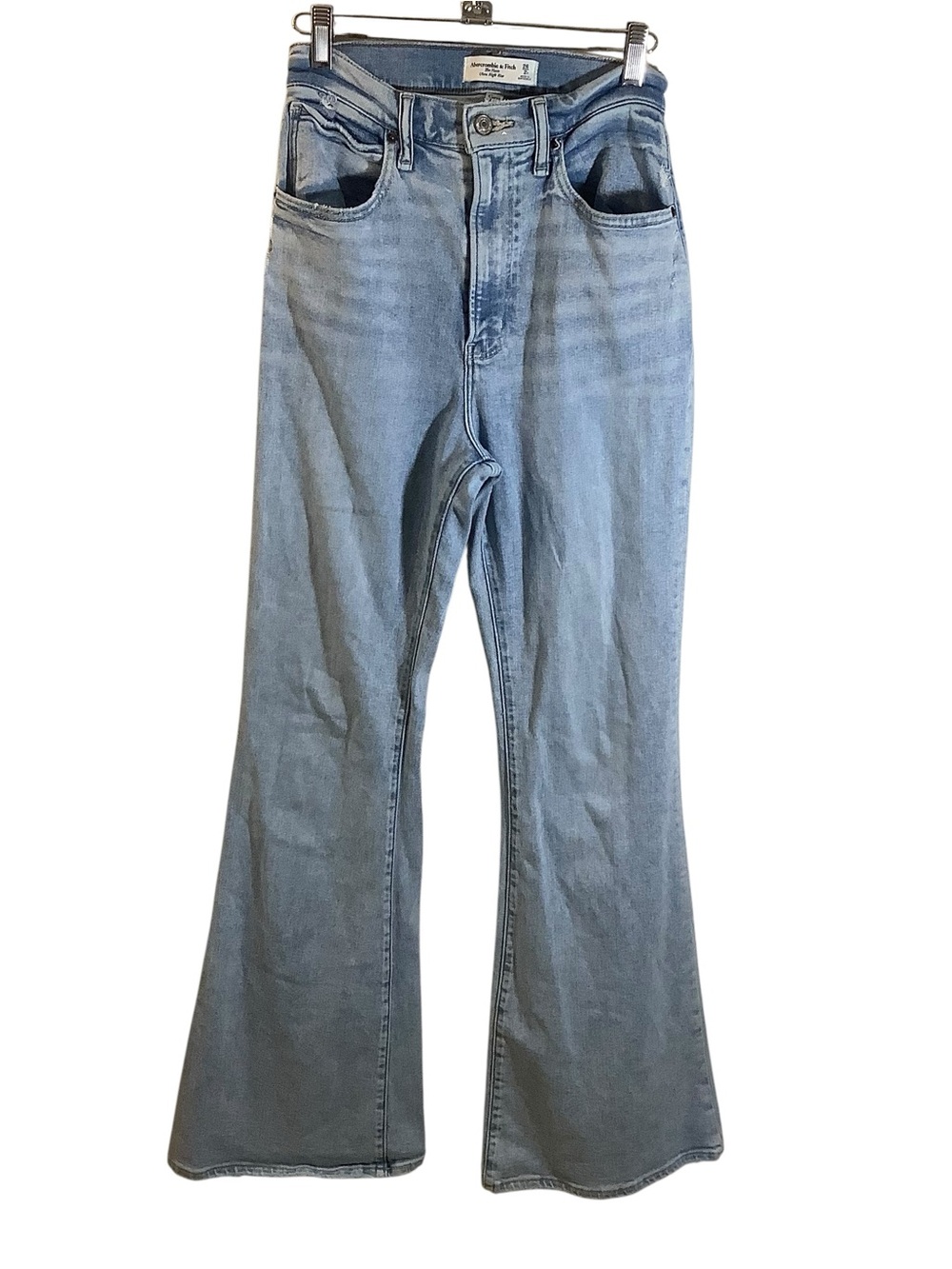 Abercrombie & Fitch Light Blue The Flare Ultra High Rise Jeans